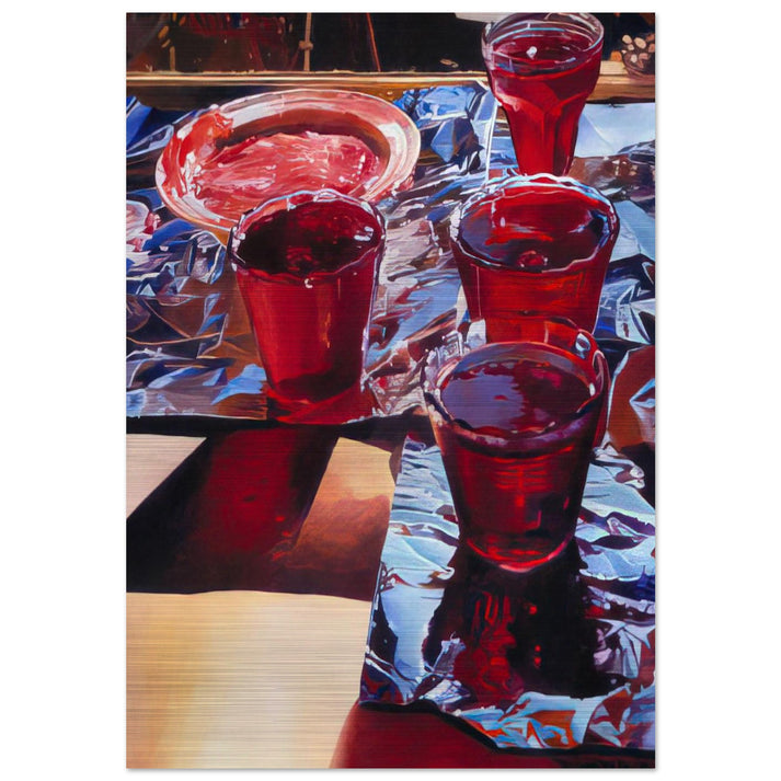 Red Currant Jelly - 1972 - Mary Pratt Brushed Aluminum Print - 70x100 cm / 28x40 inches | Mary Pratt Aluminum Print | Mary Pratt Prints