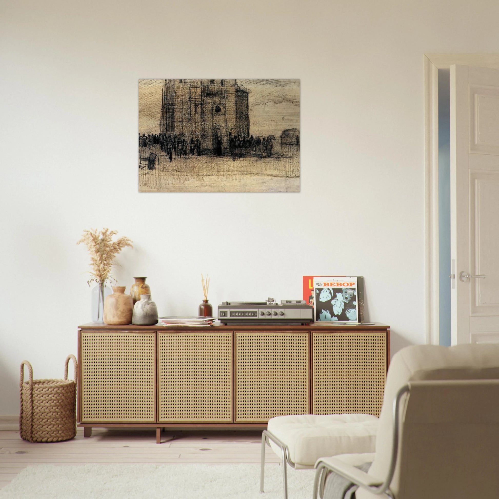 Sale of Building Scrap - Vincent van Gogh Brushed Aluminum Print - 70x100 cm / 28x40 inches | Vincent van Gogh Aluminum Print | Vincent van Gogh Prints