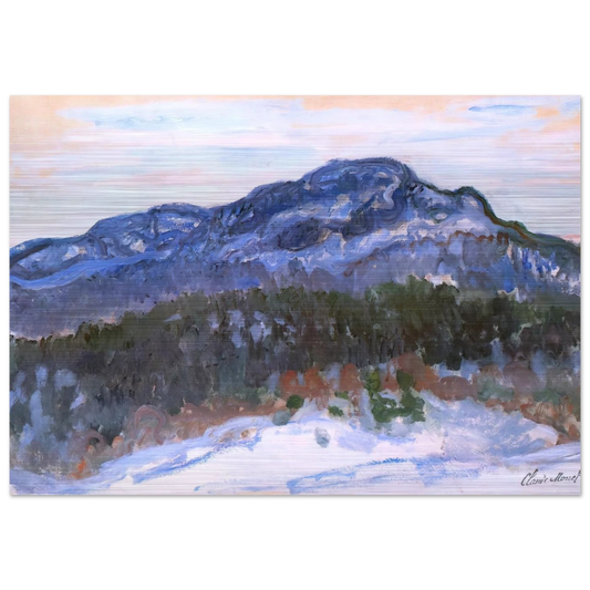 Mount Kolsaas - claude monet Brushed Aluminum Print - 70x100 cm / 28x40 inches | claude monet Aluminum Print | claude monet Prints