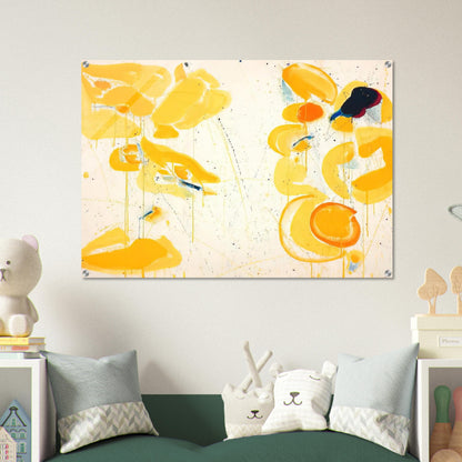 Untitled  Yellow  - Sam Francis Acrylic Print - 70x100 cm / 28x40″ inches