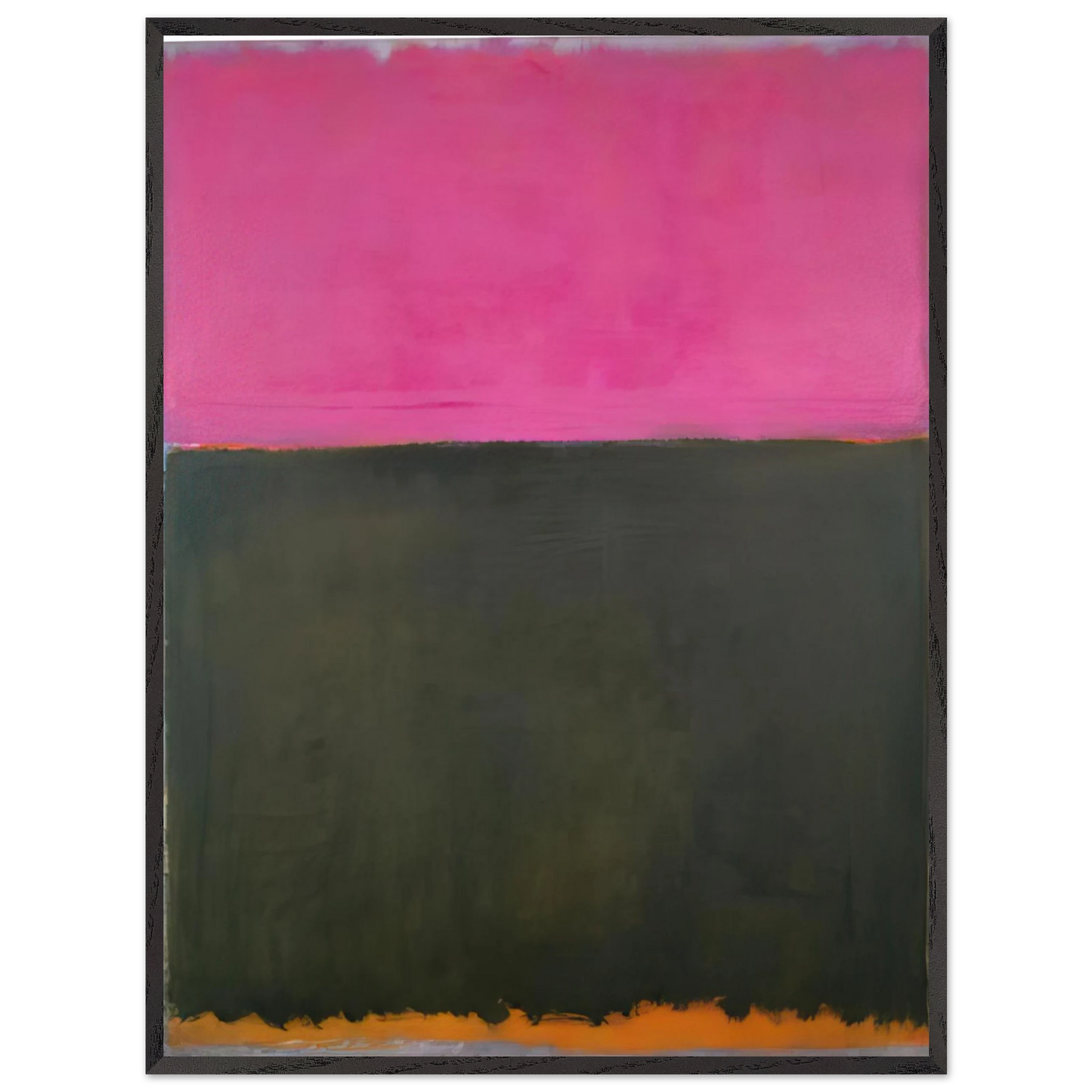 Mark Rothko - Untitled - 1953 Wall Art - 30x40 cm / 12x16 inches - Premium Wooden Framed Poster With Fine Art Paper - Black frame