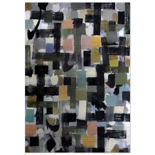 Number 13 - 1952 - Bradley Walker Tomlin Brushed Aluminum Print - 70x100 cm / 28x40 inches | Bradley Walker Tomlin Aluminum Print | Bradley Walker Tomlin Prints