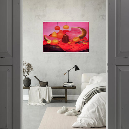 STILL LIFE WITH WATERMELON 1 - Fernando Botero Brushed Aluminum Print - 70x100 cm / 28x40 inches | Fernando Botero Aluminum Print | Fernando Botero Prints
