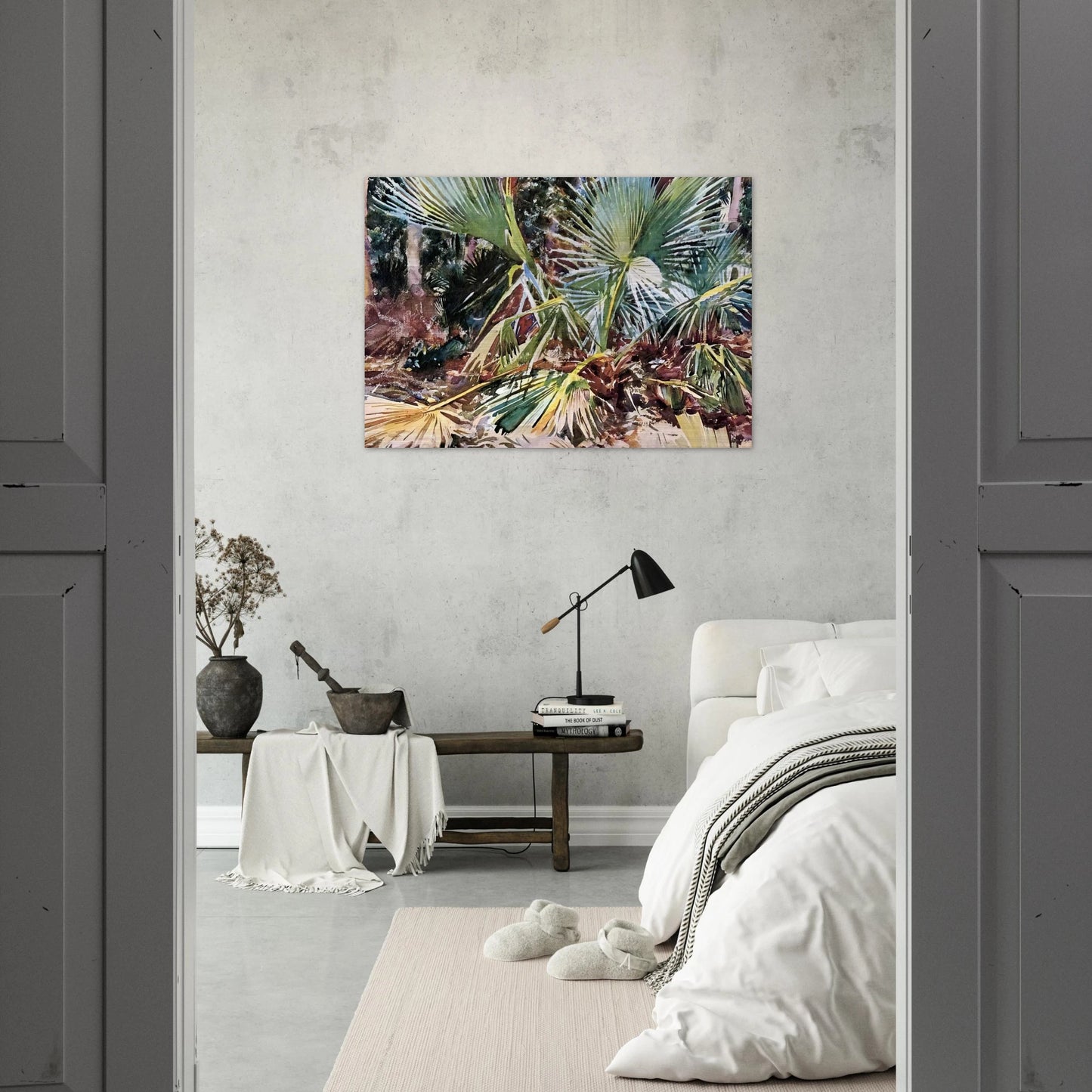Palmettos, Florida - John Singer Sargent Brushed Aluminum Print - 70x100 cm / 28x40 inches | John Singer Sargent Aluminum Print | John Singer Sargent Prints