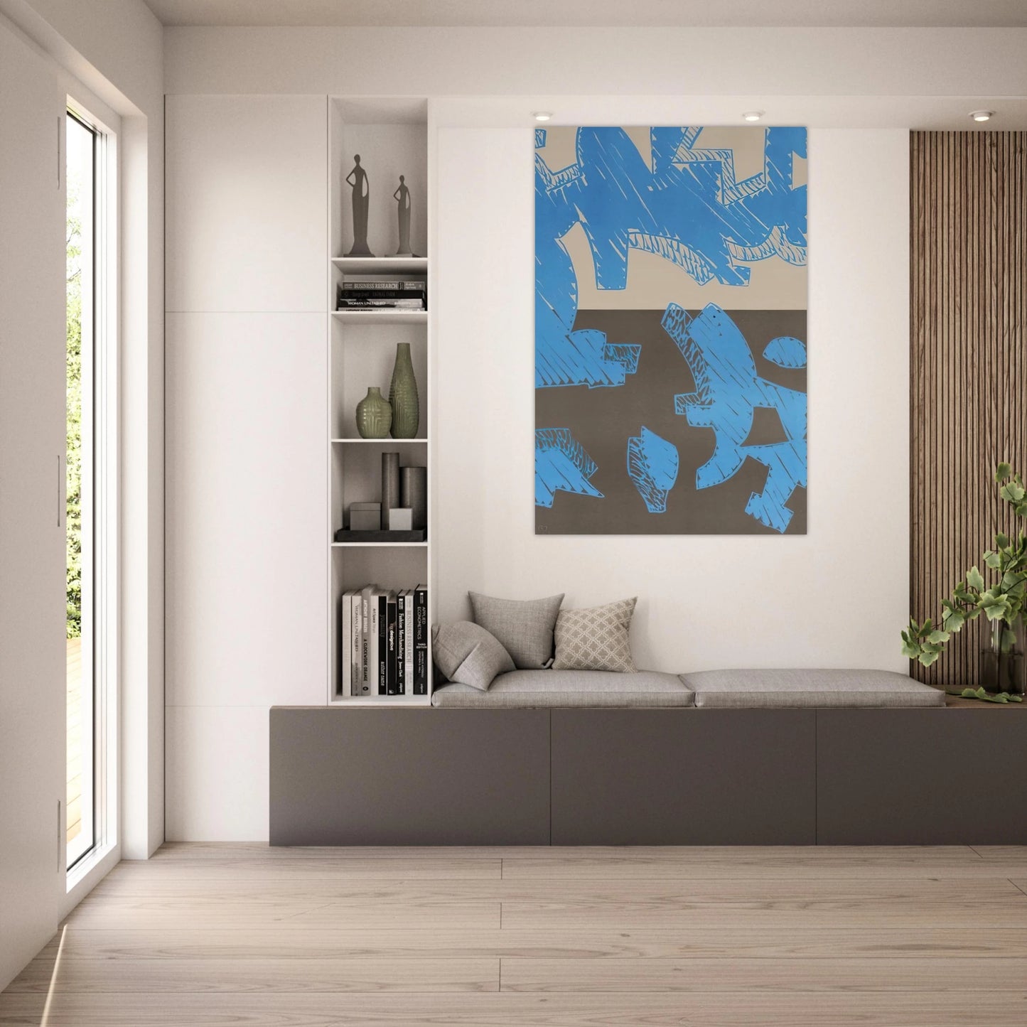 Blu - 2000 - Carla Accardi Art Prints - 100x150 cm / 40x60″ inches | Carla Accardi Poster | Carla Accardi Prints