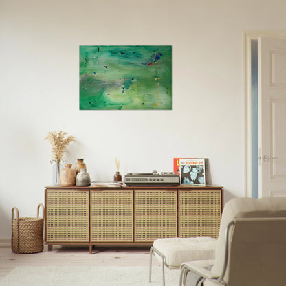 A Green Thought in a Green Shade, 1981- - Helen Frankenthaler Brushed Aluminum Print - 70x100 cm / 28x40 inches | Helen Frankenthaler Aluminum Print | Helen Frankenthaler Prints