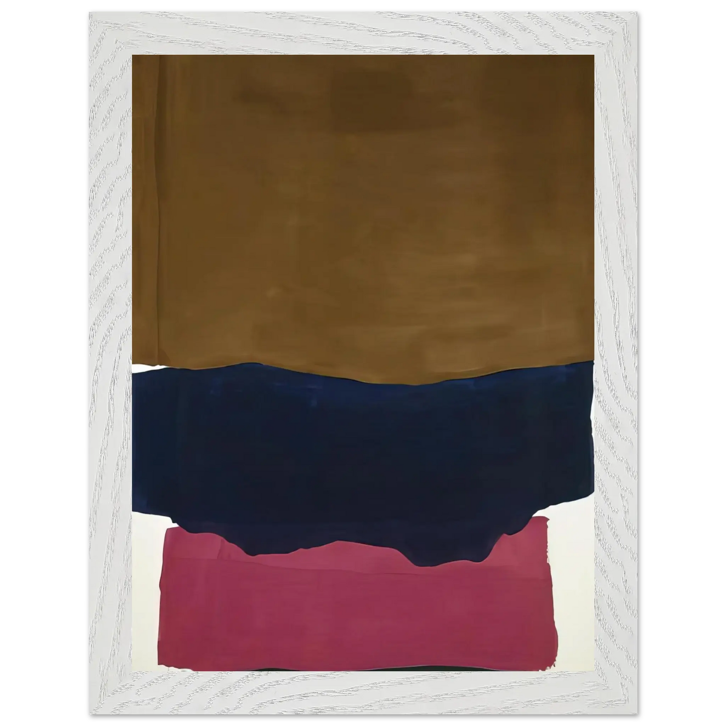 Helen Frankenthaler - Indian Summer - 1967 Wall art - 30x40 cm / 12x16 Inches - Premium Wooden Framed Poster With Fine Art Paper - White frame