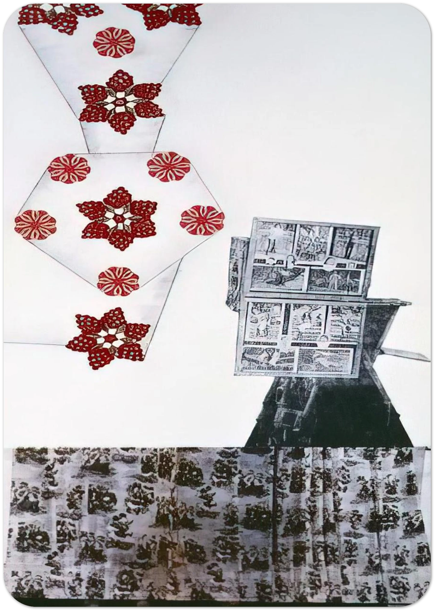 PARK ROCI MEXICO 1985 By Robert Rauschenberg Pack of 10 Post Cards | Robert Rauschenberg Post Cards | A6 (10.5 x 14.8 cm) - 4.1 x 5.8 inches