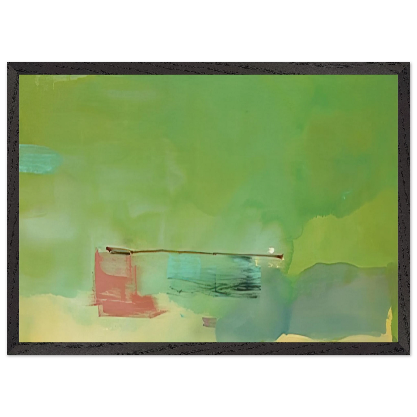 Helen Frankenthaler - Springscape - 1975 Wall art - 50x70 cm / 20x28 inches - Fine Art Poster-canvas - -