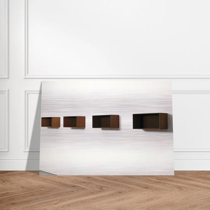 Untitled 90-9 Donaldson - 1990 - Donald Judd Brushed Aluminum Print - 70x100 cm / 28x40 inches | Donald Judd Aluminum Print | Donald Judd Prints