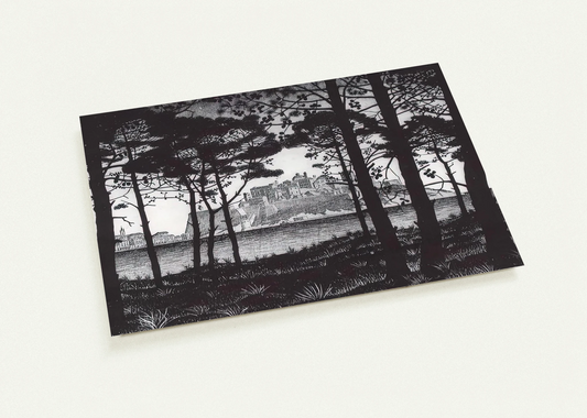 PINETA OF CALVI CORSICA By MC Escher Pack of 10 Post Cards | MC Escher Post Cards | A6 (10.5 x 14.8 cm) - 4.1 x 5.8 inches
