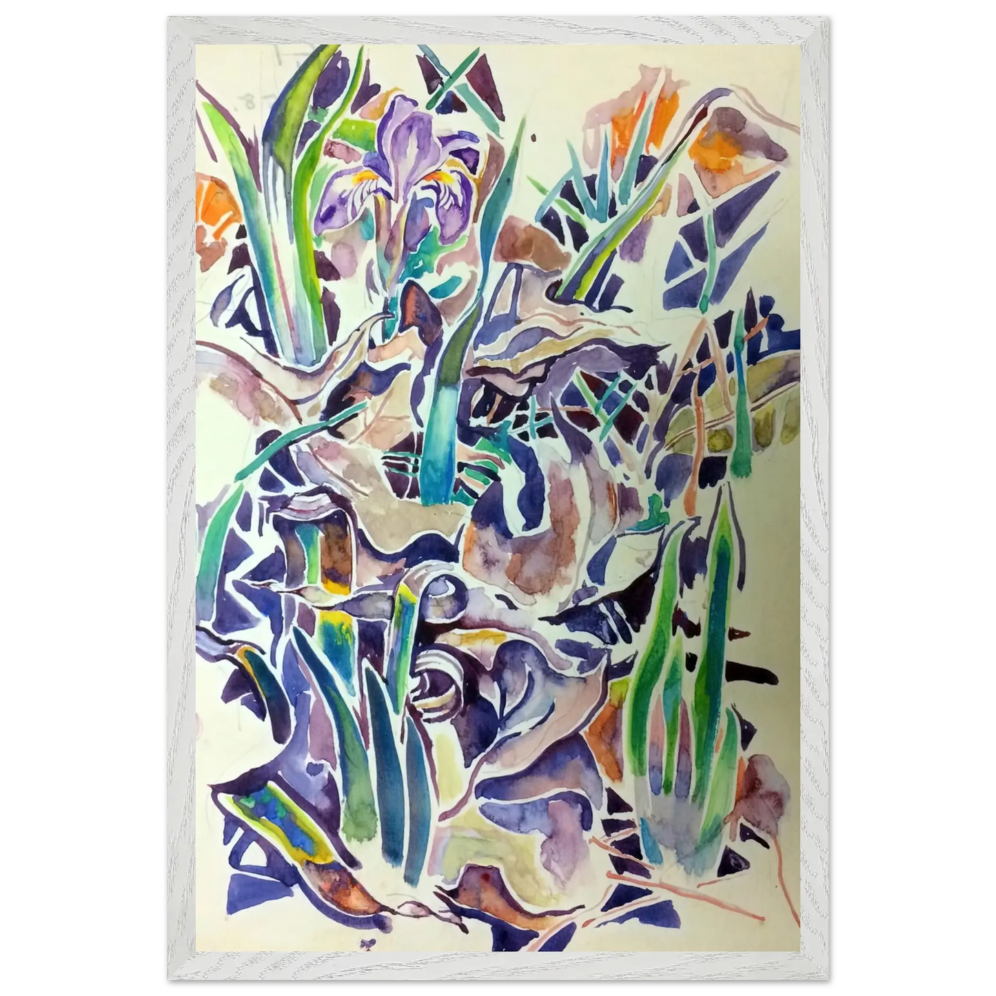 Walter Inglis Anderson - Walter Anderson Wall art - 30x45 cm / 12x18 inches - Premium Wooden Framed Poster With Fine Art Paper - White frame