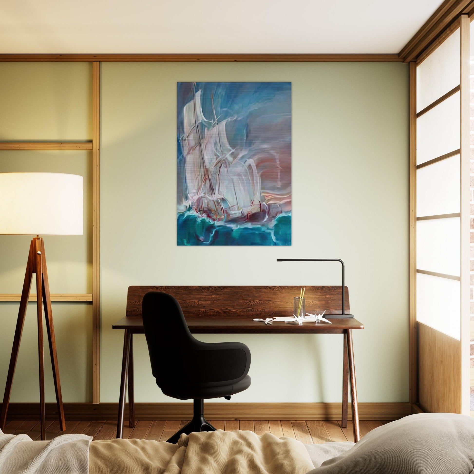 The Great Sail in the Storm - Konrad Zuse Brushed Aluminum Print - 70x100 cm / 28x40 inches | Konrad Zuse Aluminum Print | Konrad Zuse Prints
