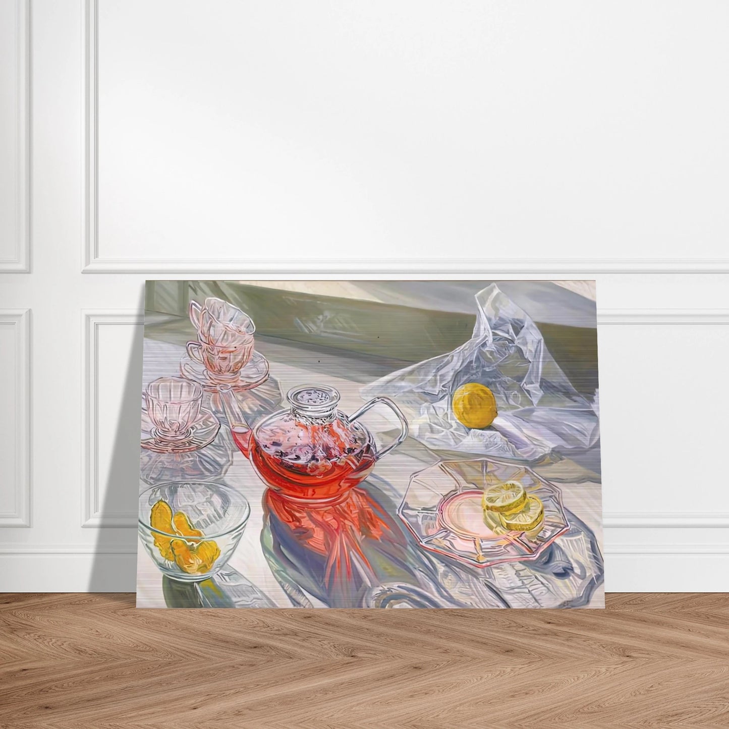 HERB TEA 1995 - Janet Fish Brushed Aluminum Print - 70x100 cm / 28x40 inches | Janet Fish Aluminum Print | Janet Fish Prints