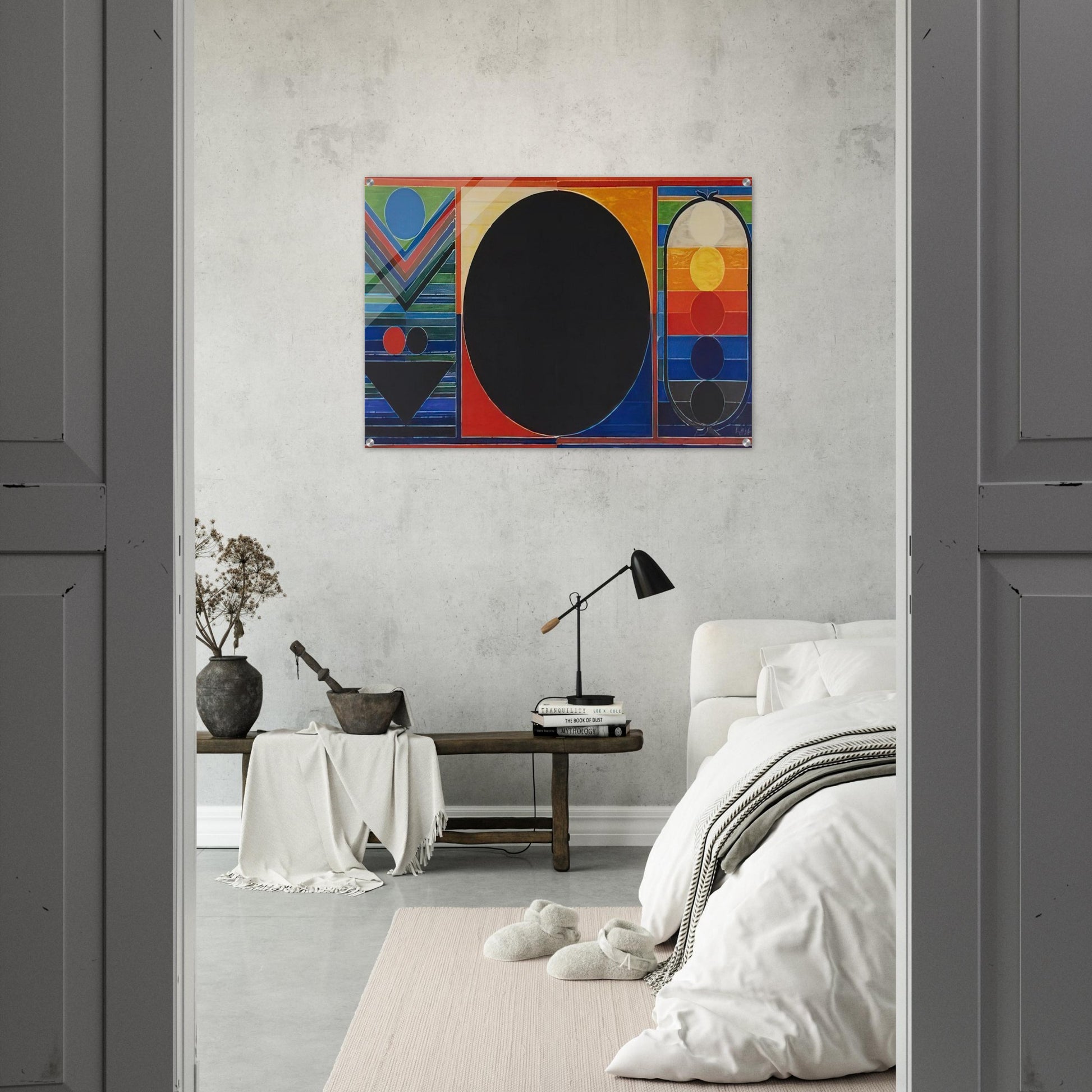 Composition Geometrique - 2007 - S. H. Raza Acrylic Print - 70x100 cm / 28x40″ inches