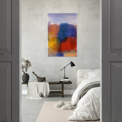 Free Spirit - 1991 - Ronnie Landfield Brushed Aluminum Print - 70x100 cm / 28x40 inches | Ronnie Landfield Aluminum Print | Ronnie Landfield Prints