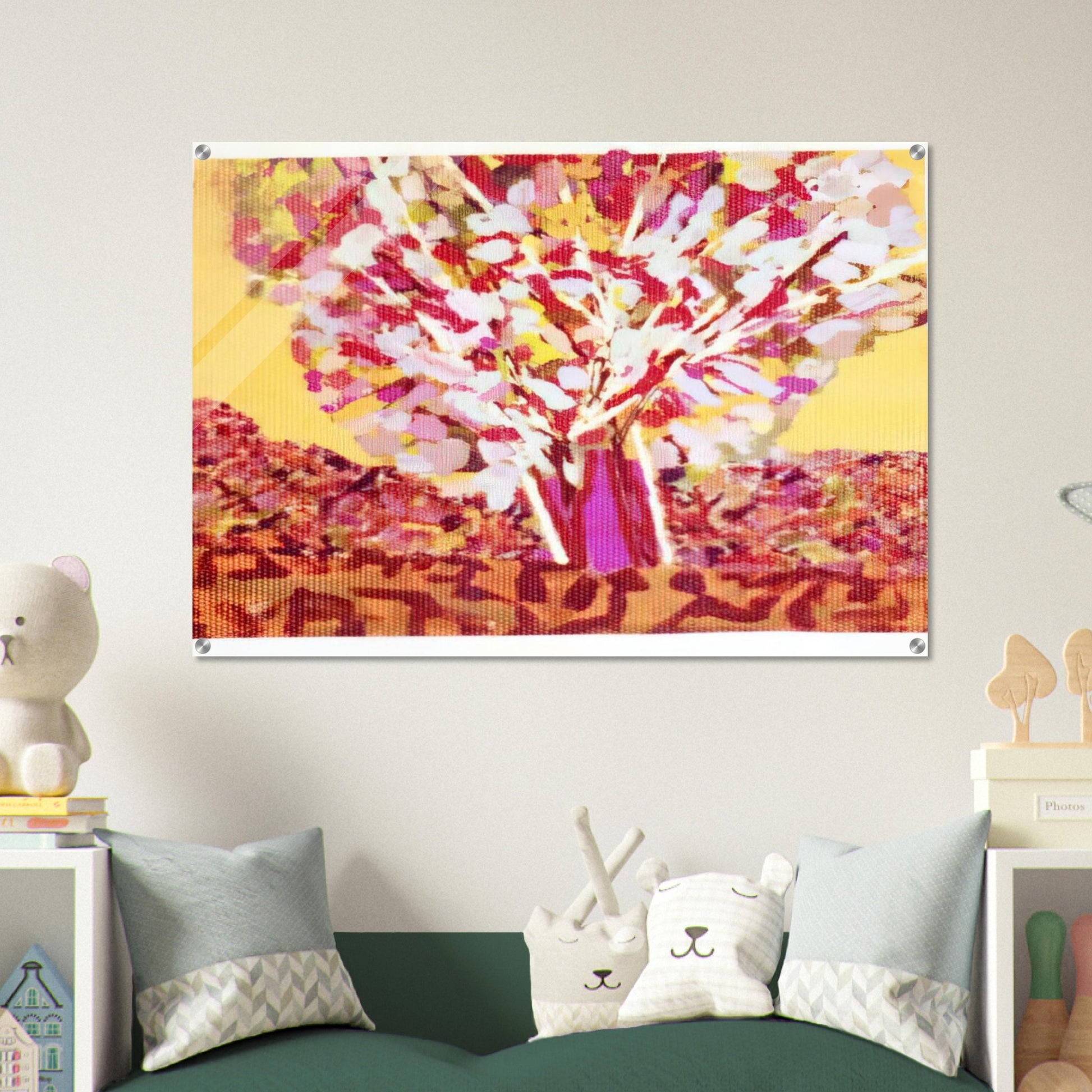Utah, the Pregnant Tree - 1975 - Ronnie Landfield Acrylic Print - 70x100 cm / 28x40″ inches