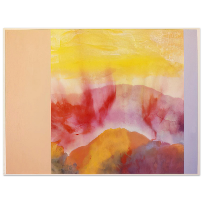 Ronnie Landfield - Mountain Morning - 1993  75x100 cm / 30x40inches Fine Art Poster
