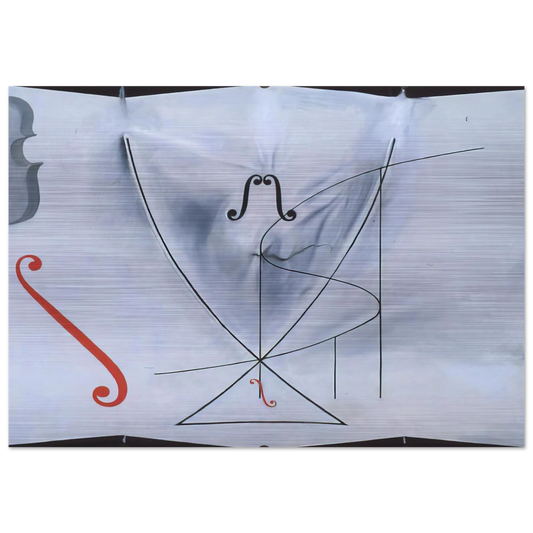 THE SWALLOW S TAIL - Salvador Dali Brushed Aluminum Print - 70x100 cm / 28x40 inches | Salvador Dali Aluminum Print | Salvador Dali Prints