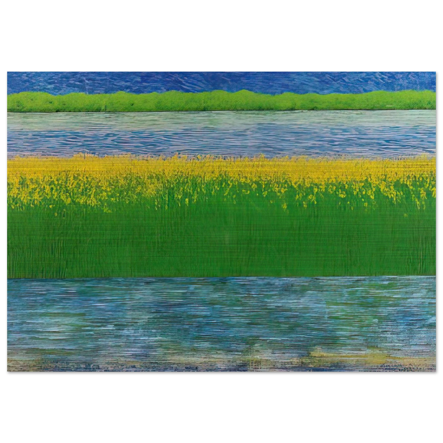Sea of Grass - 1983 - Jimmy Ernst Brushed Aluminum Print - 70x100 cm / 28x40 inches | Jimmy Ernst Aluminum Print | Jimmy Ernst Prints