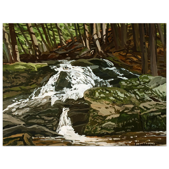 Neil Welliver - Study for Falls - Jam Brook - 1996  75x100 cm / 30x40inches Fine Art Poster