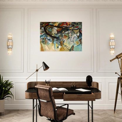 COMPOSITION V 1911 - Wassily Kandinsky Brushed Aluminum Print - 70x100 cm / 28x40 inches | Wassily Kandinsky Aluminum Print | Wassily Kandinsky Prints
