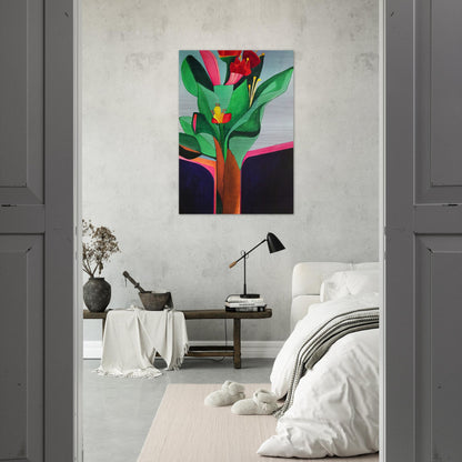 Flores - 1971 - Aldemir Martins Brushed Aluminum Print - 70x100 cm / 28x40 inches | Aldemir Martins Aluminum Print | Aldemir Martins Prints