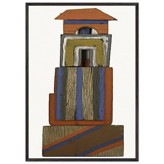 The Tower - 1969 - Betty Parsons 70x100 cm / 28x40 inches Framed Art Print – Black Wooden Frame