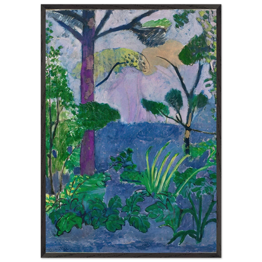 ACANTHUS MOROCCAN LANDSCAPE 1912 - Henri Matisse 70x100 cm / 28x40 inches Framed Art Print – Black Wooden Frame
