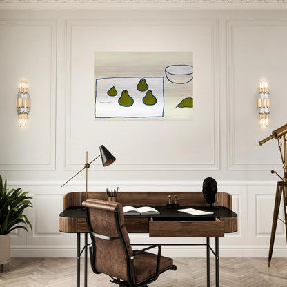 Five Pears - 1976 - William Scott Brushed Aluminum Print - 70x100 cm / 28x40 inches | William Scott Aluminum Print | William Scott Prints