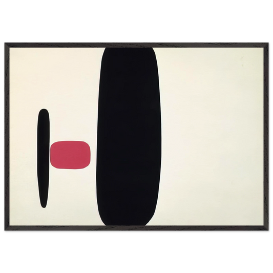Untitled - Concretism N1 - Bruno Munari 70x100 cm / 28x40 inches Framed Art Print – Black Wooden Frame
