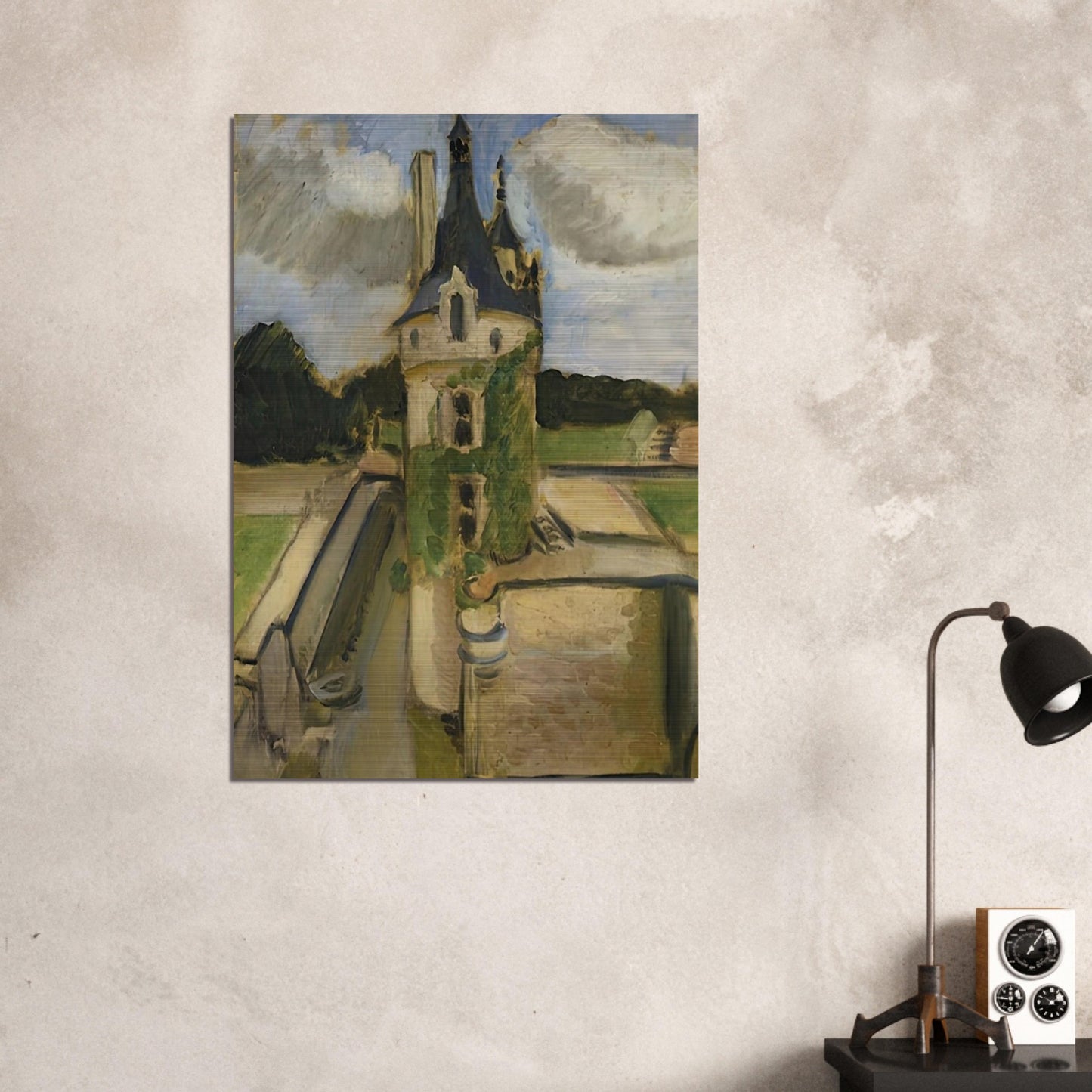 LLA TOUR DE CHENONCEAUX 1917 - Henri Matisse Brushed Aluminum Print - 70x100 cm / 28x40 inches | Henri Matisse Aluminum Print | Henri Matisse Prints