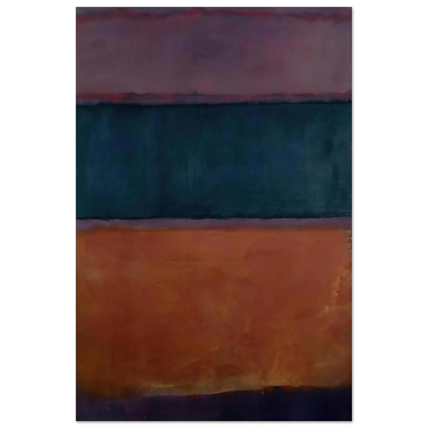 Helen Frankenthaler - Untitled - 1963 Wall art - 30x40 cm / 12x16 inches - Premium Wooden Framed Poster With Fine Art Paper-canvas - White frame