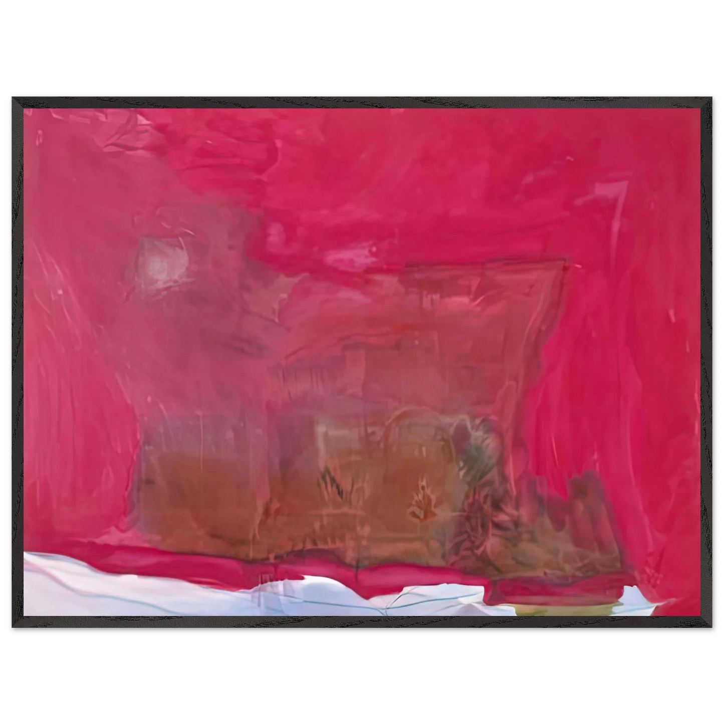 Helen Frankenthaler - Renaissance, 1971- Wall Art - 60x80 cm / 24x32 inches - Premium Wooden Framed Poster With Fine Art Paper-canvas - Black frame