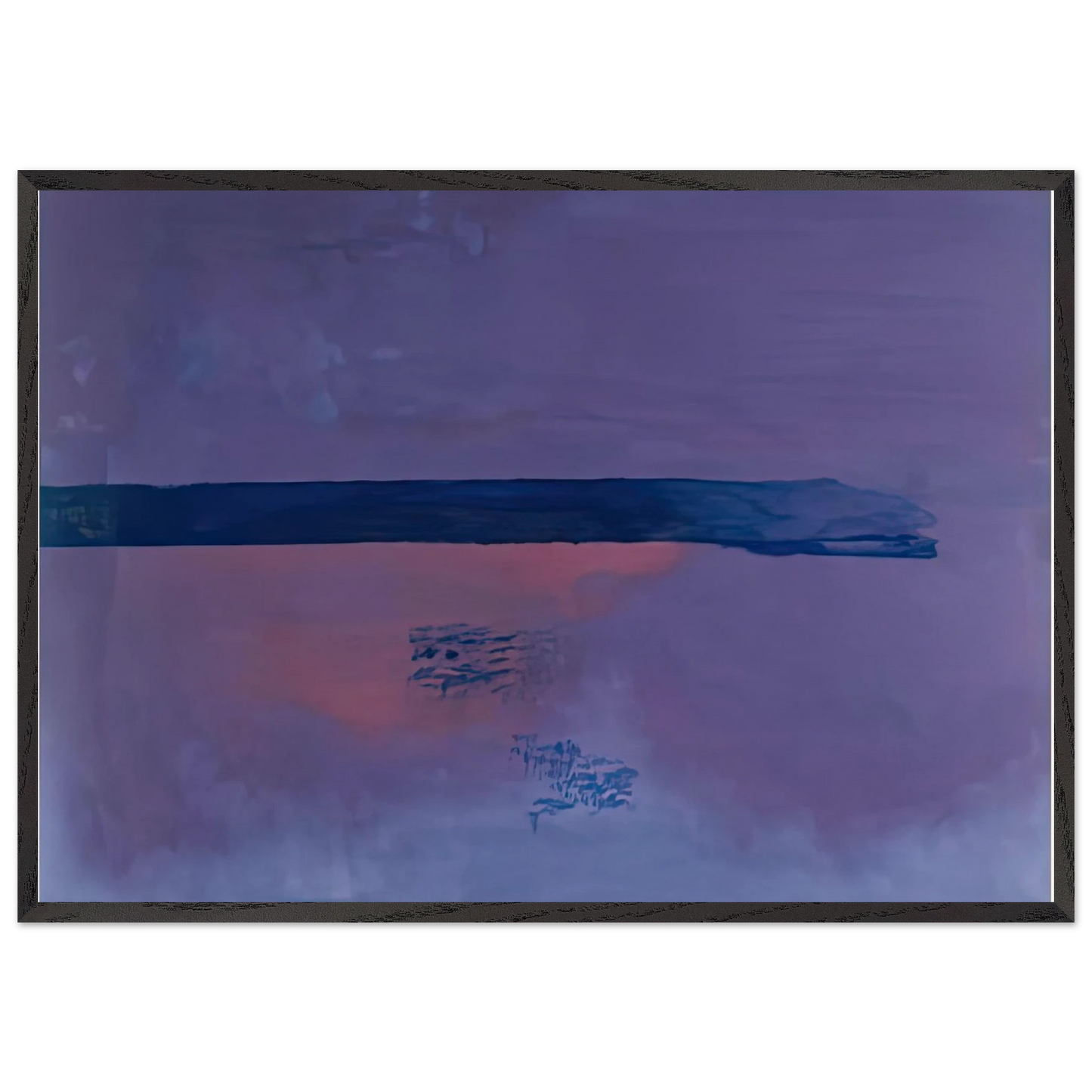 Ebbing 2002- - Helen Frankenthaler 70x100 cm / 28x40 inches Framed Art Print – Black Wooden Frame