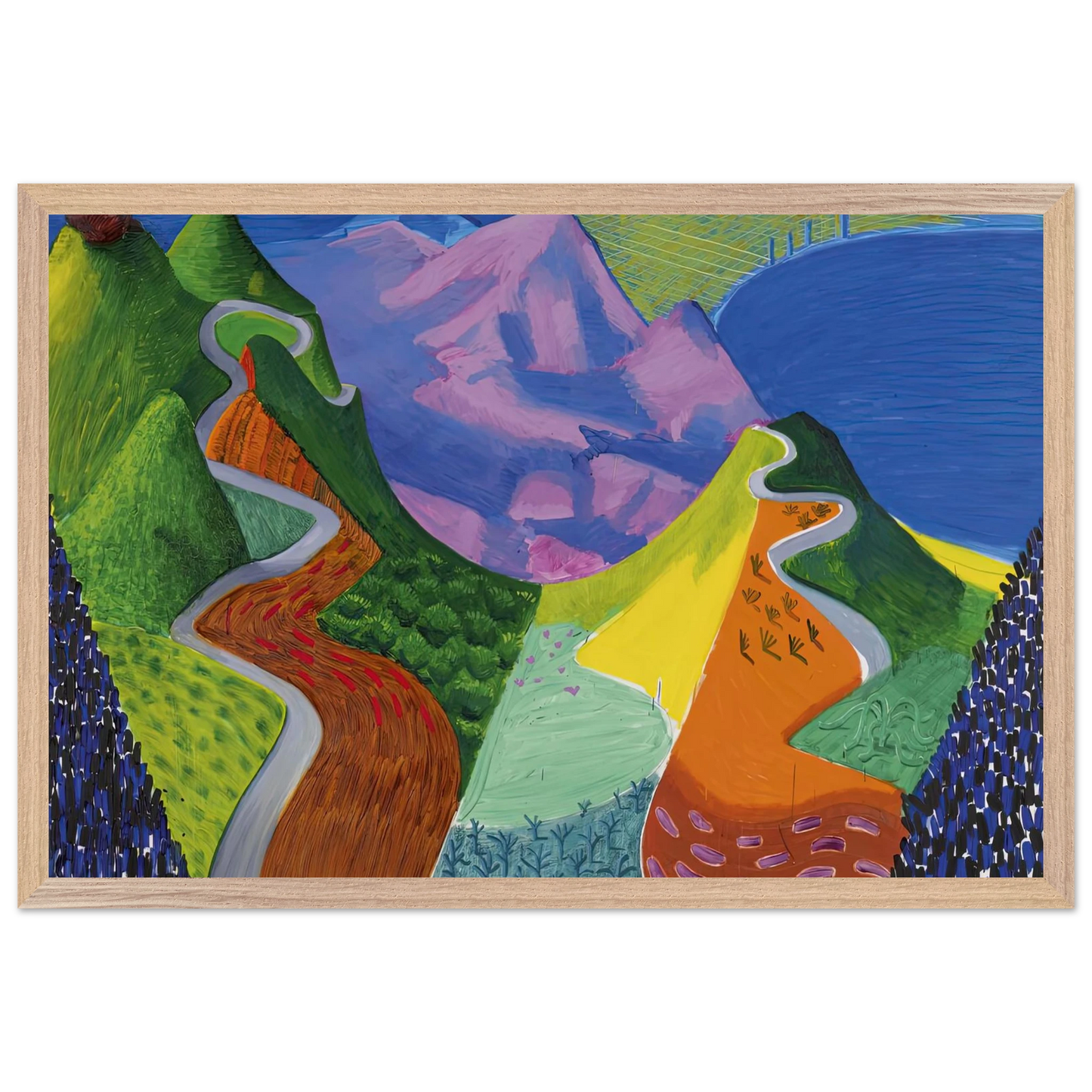 David Hockney - David Hockney Wall art - 20x50 cm / 8x20 inches - Fine Art Poster-canvas - -