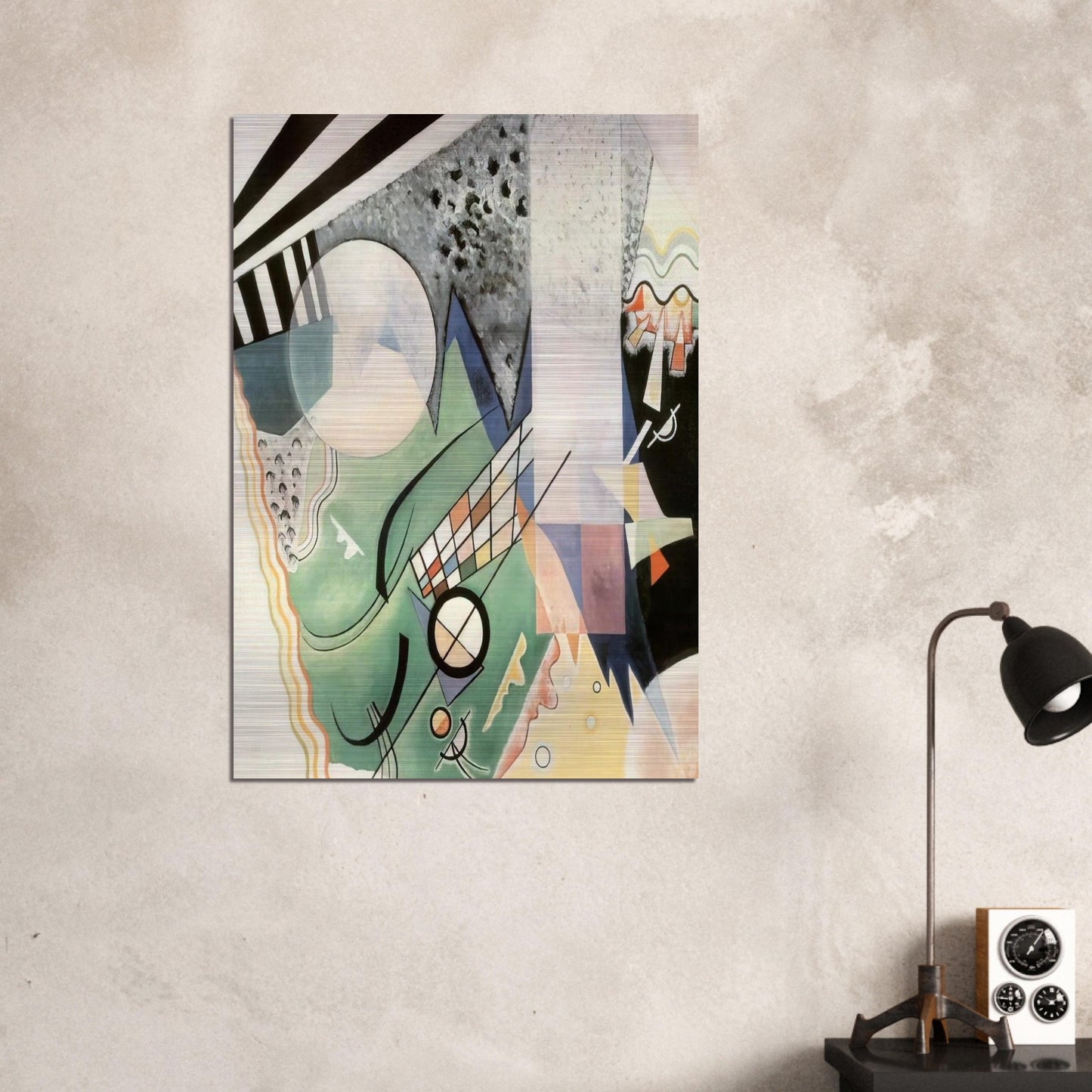 GREEN COMPOSITION 1923 - Wassily Kandinsky Brushed Aluminum Print - 70x100 cm / 28x40 inches | Wassily Kandinsky Aluminum Print | Wassily Kandinsky Prints