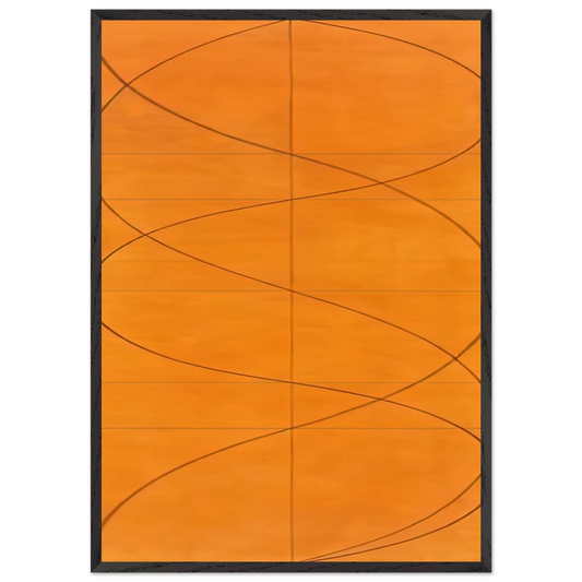 COLUMN PAINTING 16 2004 - Robert Mangold 70x100 cm / 28x40 inches Framed Art Print – Black Wooden Frame