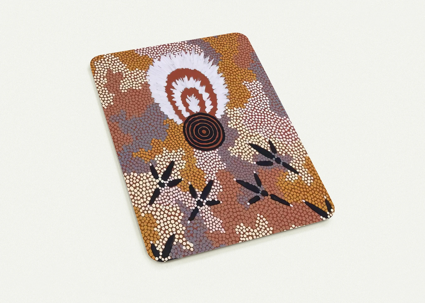 Eagle Dreaming at Mt. Allan - 1989 By Clifford Possum Tjapaltjarri Pack of 10 Post Cards | Clifford Possum Tjapaltjarri Post Cards | A6 (10.5 x 14.8 cm) - 4.1 x 5.8 inches
