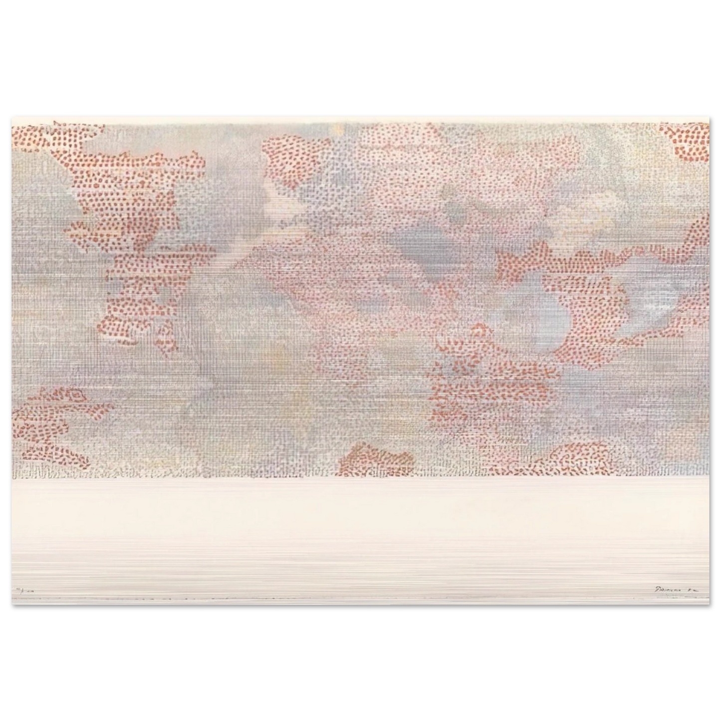 MASKELYNE DA REGION OF THE MOON FROM THE SERIES LUNAR MAPS 1972 - Nancy Graves Brushed Aluminum Print - 70x100 cm / 28x40 inches | Nancy Graves Aluminum Print | Nancy Graves Prints