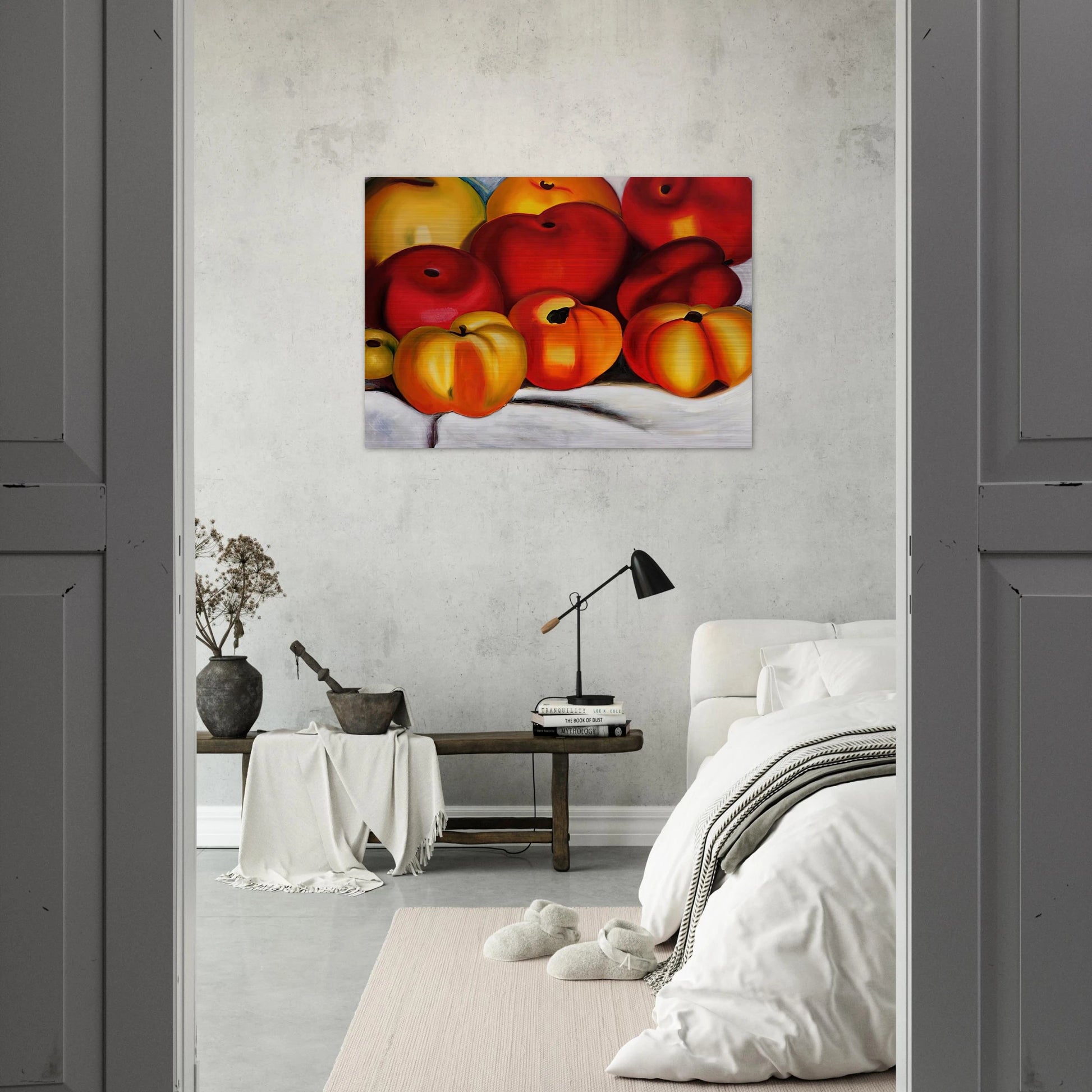 Apple Family II - Georgia O'Keeffe Brushed Aluminum Print - 70x100 cm / 28x40 inches | Georgia O'Keeffe Aluminum Print | Georgia O'Keeffe Prints