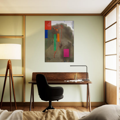 Lonely Journey - Hans Hofmann Brushed Aluminum Print - 70x100 cm / 28x40 inches | Hans Hofmann Aluminum Print | Hans Hofmann Prints