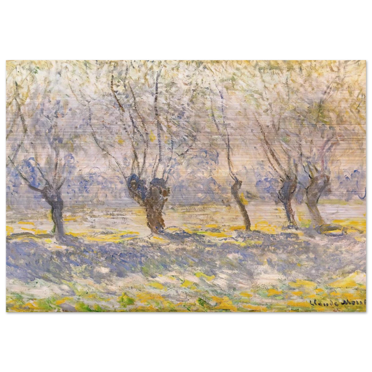 Willows, Giverny - claude monet Brushed Aluminum Print - 70x100 cm / 28x40 inches | claude monet Aluminum Print | claude monet Prints