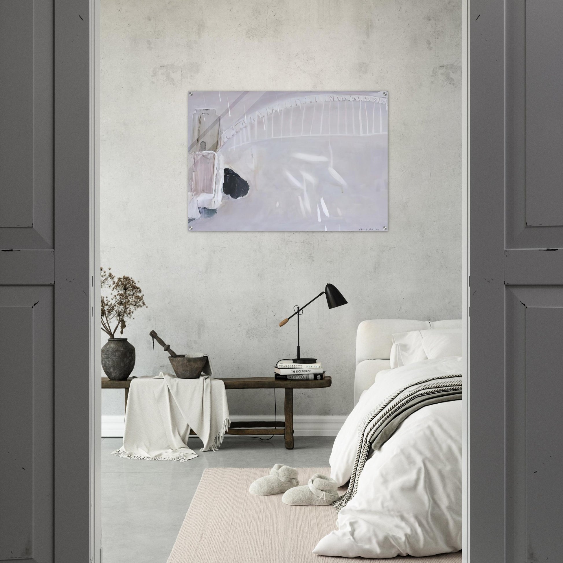 Lavender Bay in the Rain - Neo-Expressionism - Brett Whiteley Acrylic Print - 70x100 cm / 28x40″ inches