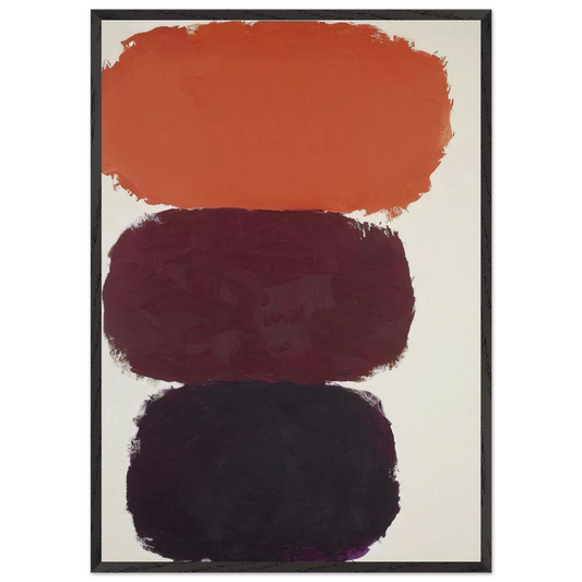 Untitled - 1960 N4 - Ray Parker 70x100 cm / 28x40 inches Framed Art Print – Black Wooden Frame