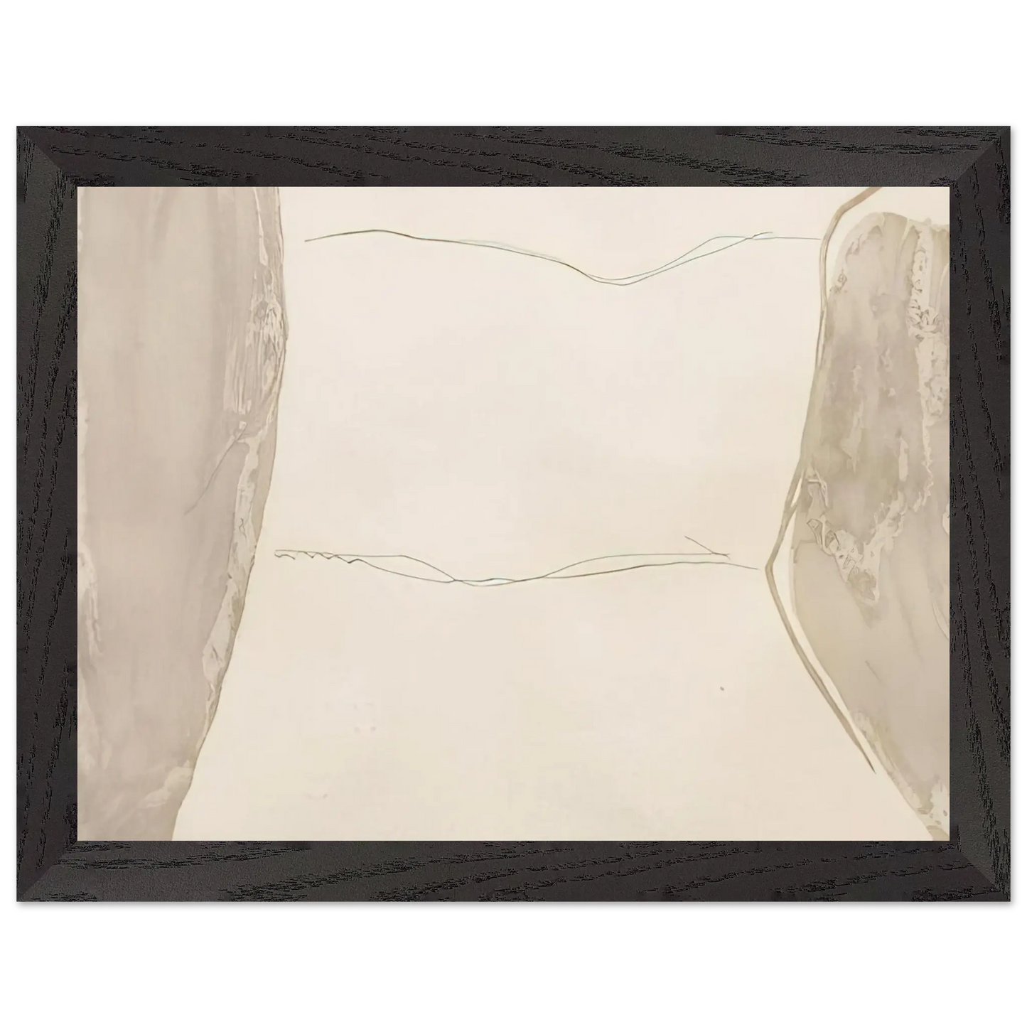 Helen Frankenthaler - Ponti - 1973 Wall art - 30x45 cm / 12x18 Inches - Premium Wooden Framed Poster With Fine Art Paper - White frame