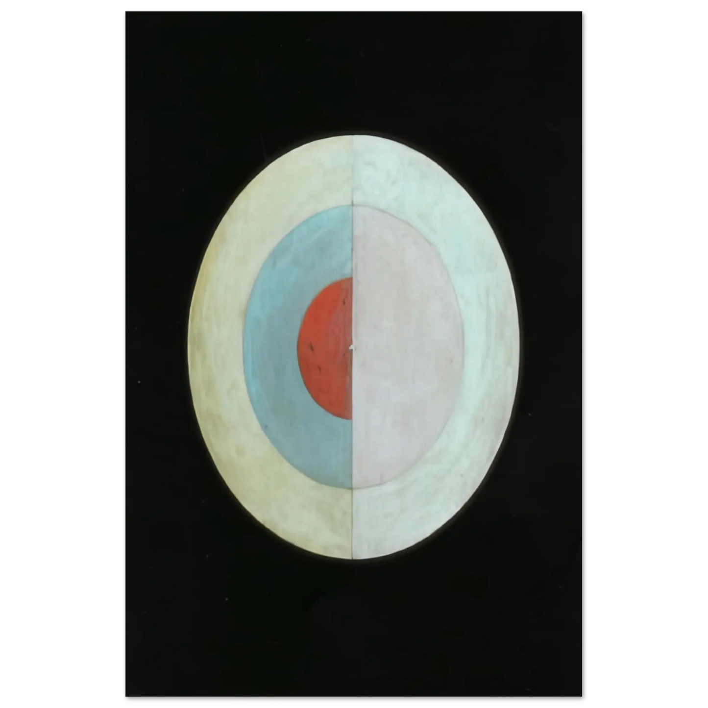 Hilma af Klint - THE SWAN NO 16 1915 Wall art - 15x20 cm / 6x8 Inches - Premium Wooden Framed Poster With Fine Art Paper - Black frame