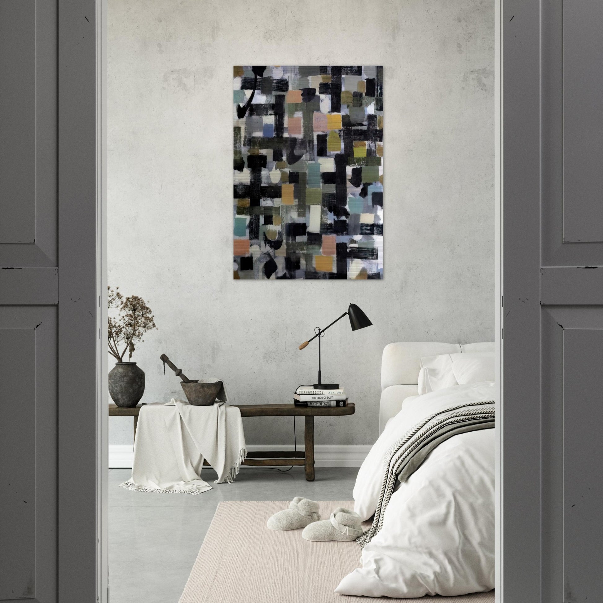 Number 13 - 1952 - Bradley Walker Tomlin Brushed Aluminum Print - 70x100 cm / 28x40 inches | Bradley Walker Tomlin Aluminum Print | Bradley Walker Tomlin Prints