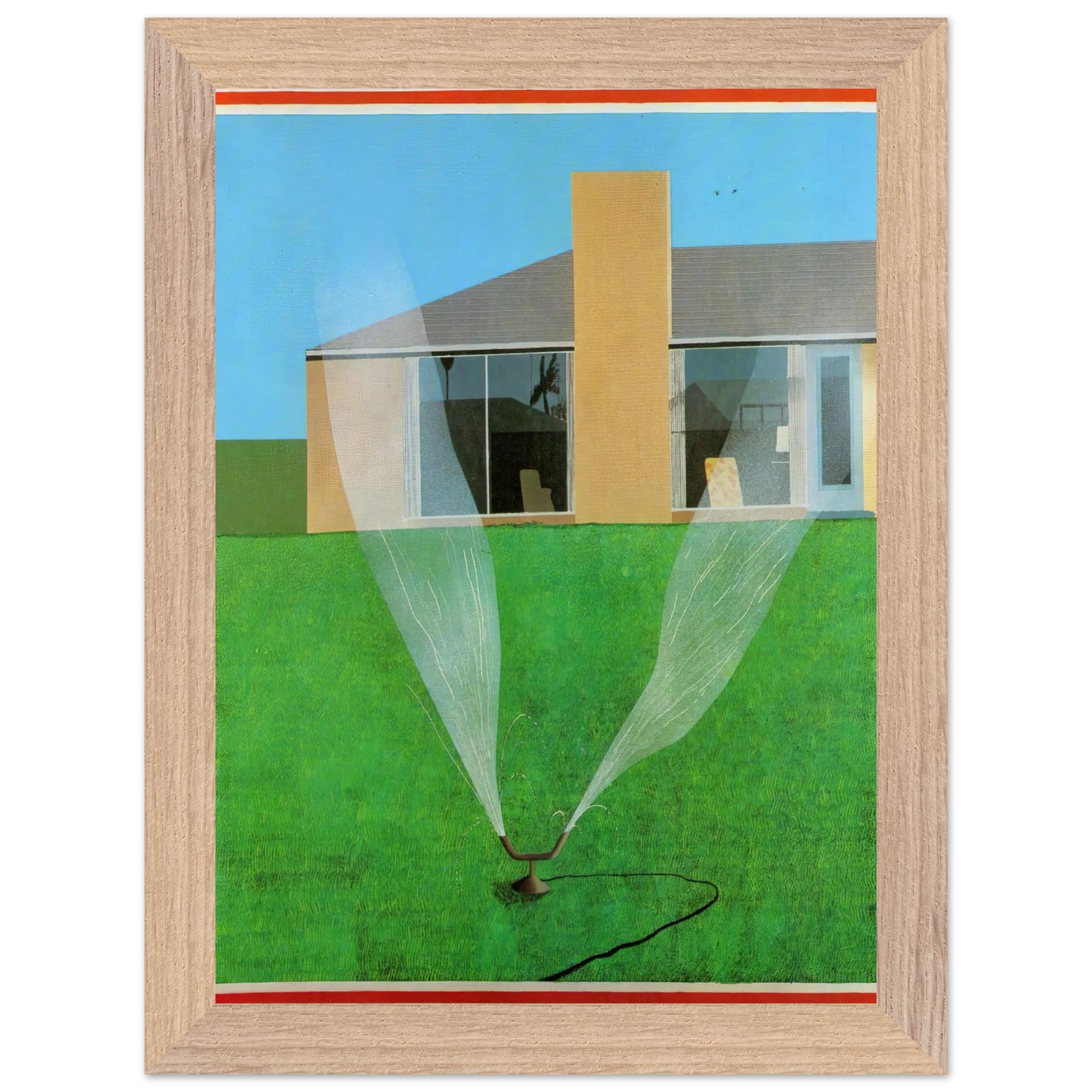 David Hockney - David Hockney Wall art - 40x50 cm / 16x20 inches - Premium Wooden Framed Poster With Fine Art Paper-canvas - Wood frame