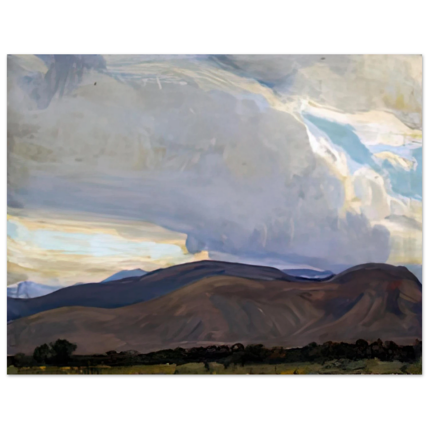 Maynard Dixon - STORM FROM THE SIERRA 1937 Wall art - 30x40 cm / 12x16 inches - Fine Art Poster-canvas - -